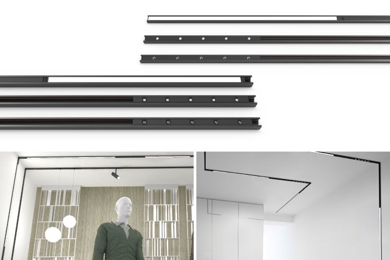 LED модули SENZAFINE FLAT за тоководещи шини на A.A.G. Stucchi