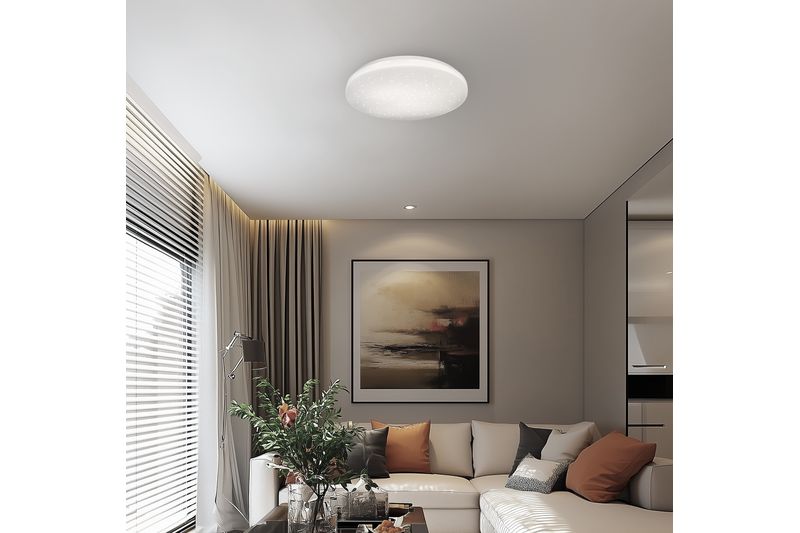 Нови LED плафониeри COSMOS с 3CCT и ефект звездно небе Нови LED плафониeри COSMOS с 3CCT и ефект звездно небе